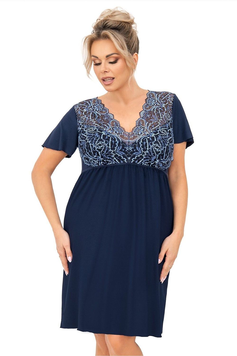  Naktinė suknelė Plus Size model 215550 Donna 