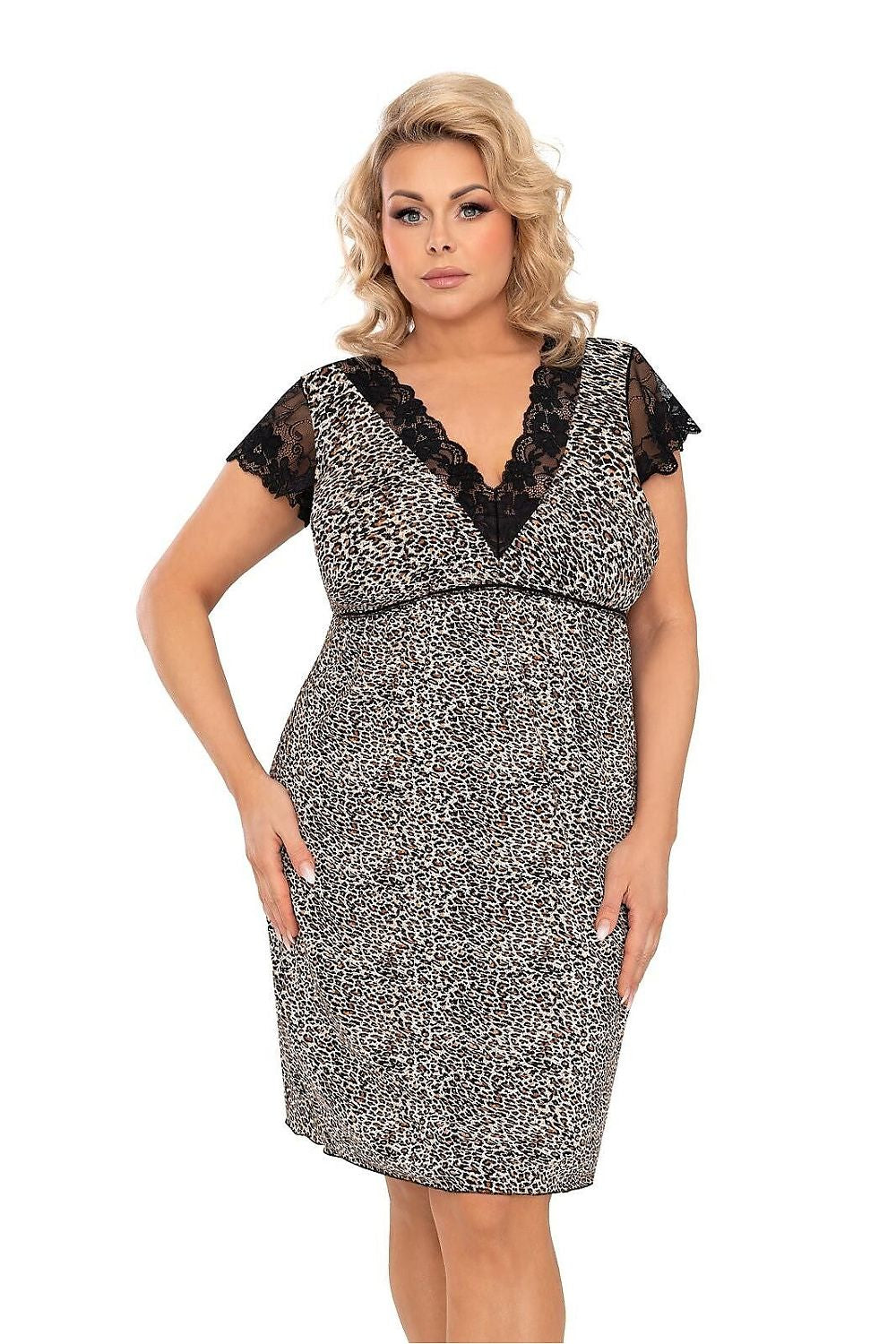  Naktinė suknelė Plus Size model 216331 Donna 