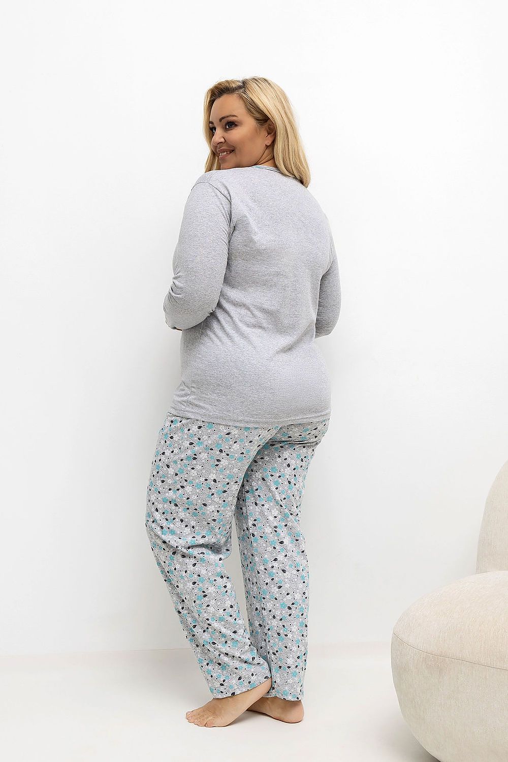  Pižama Plus Size model 221182 Forever Pink 