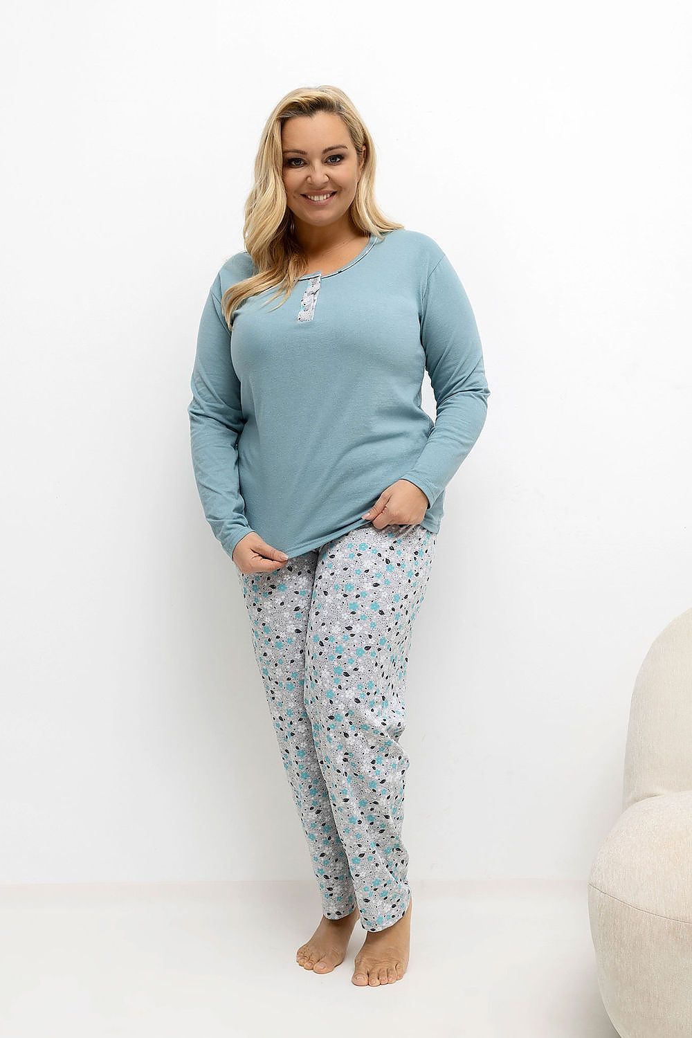  Pižama Plus Size model 221183 Forever Pink 