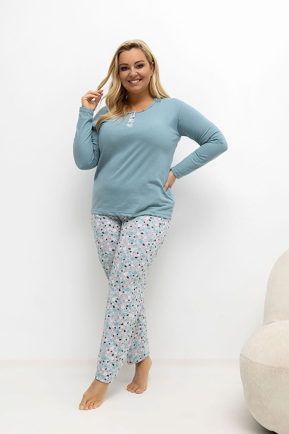  Pižama Plus Size model 221183 Forever Pink 