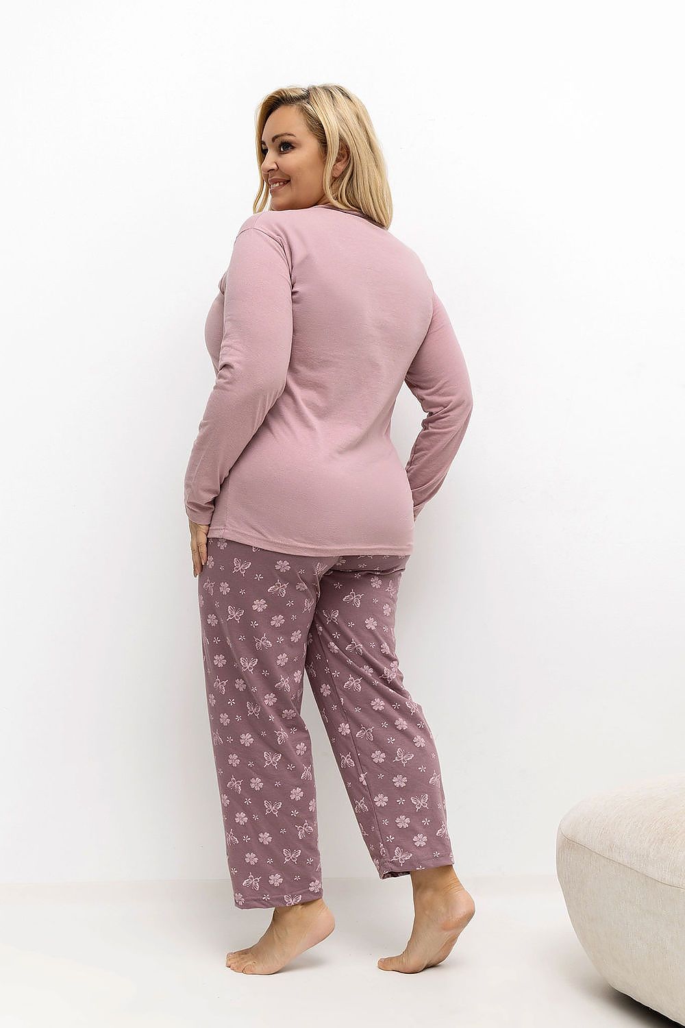  Pižama Plus Size model 221186 Forever Pink 