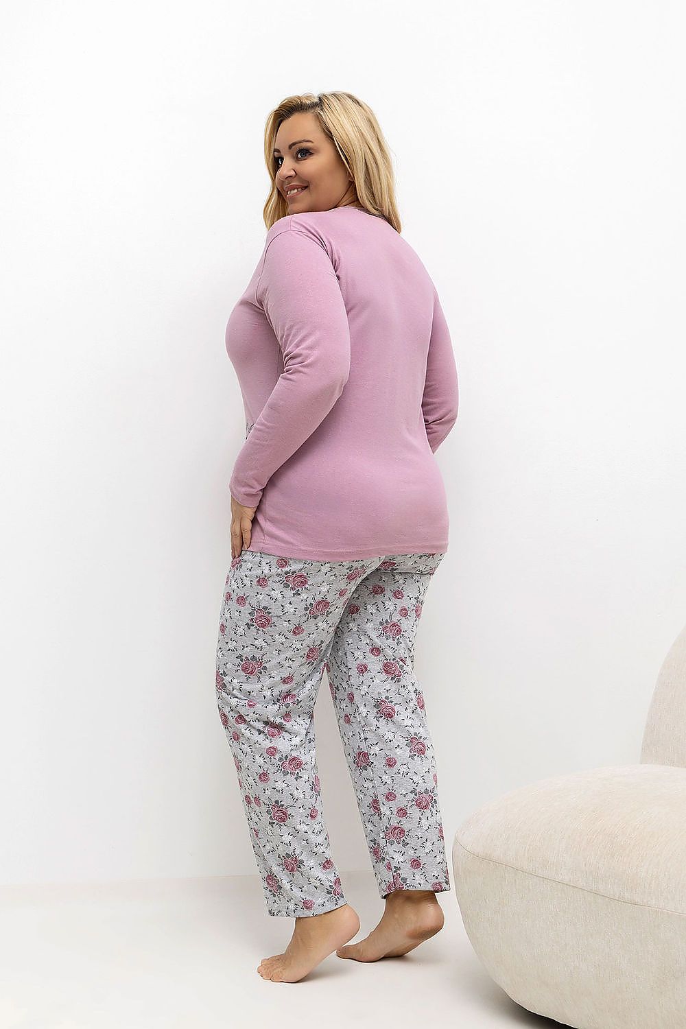  Pižama Plus Size model 221188 Forever Pink 