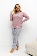  Pižama Plus Size model 221196 Forever Pink 