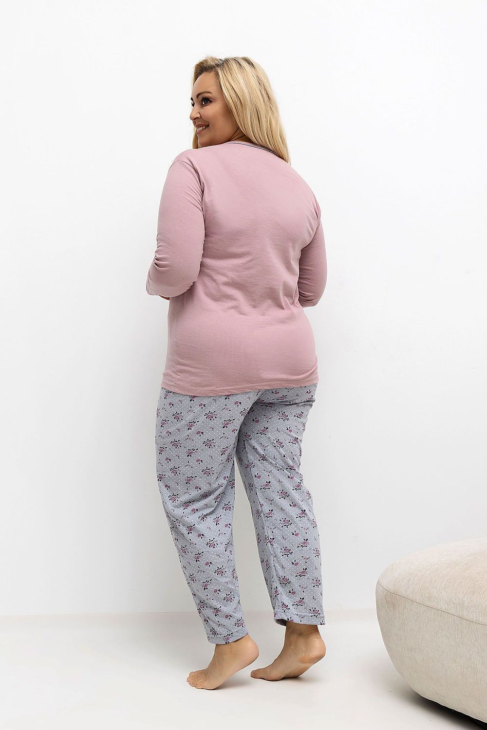  Pižama Plus Size model 221196 Forever Pink 