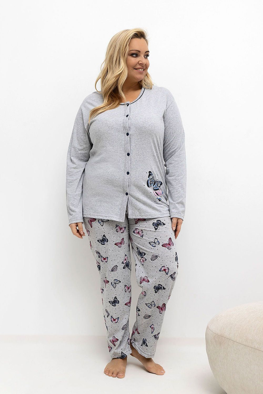  Pižama Plus Size model 221199 Forever Pink 