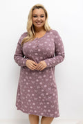  Naktinė suknelė Plus Size model 221200 Forever Pink 