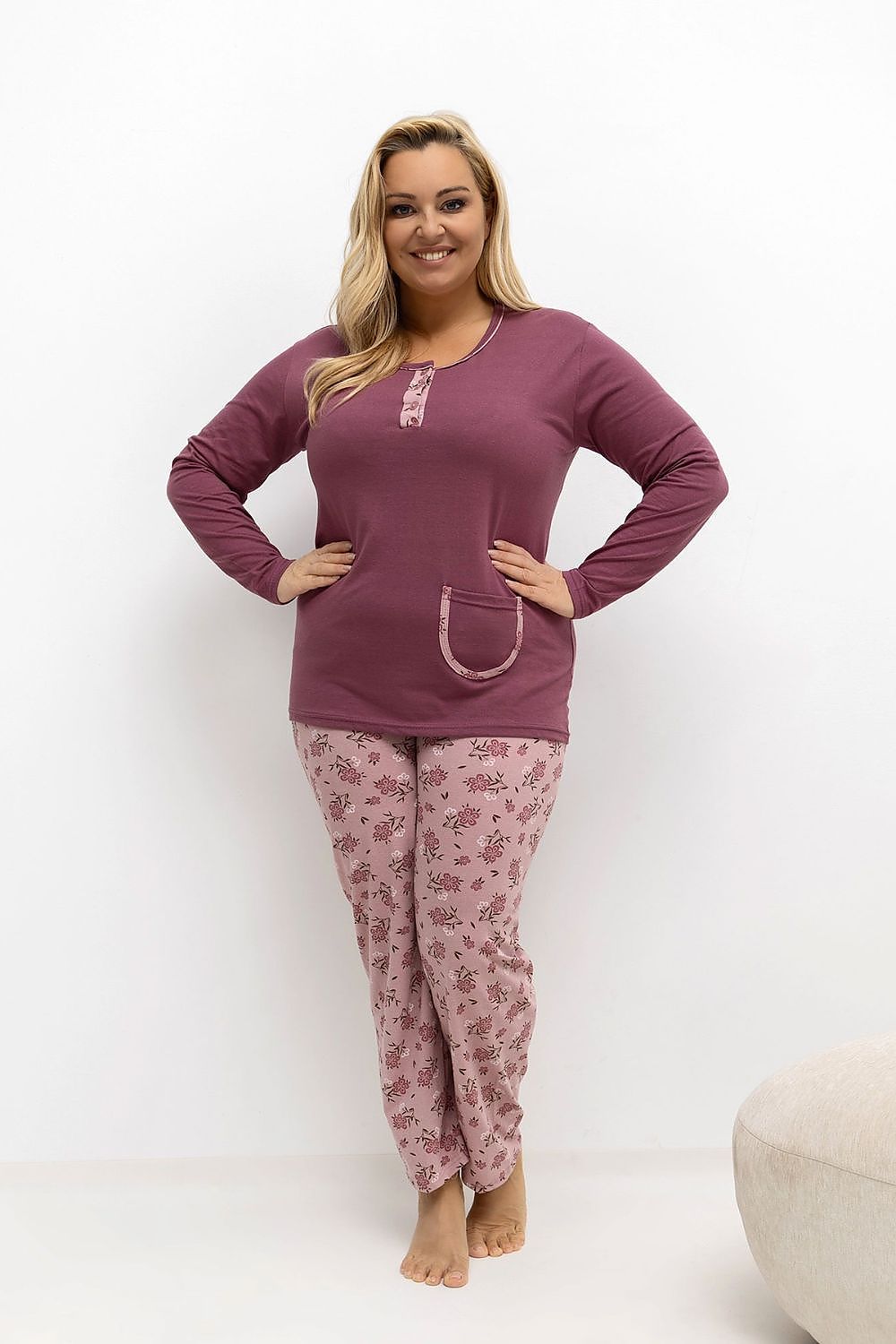  Pižama Plus Size model 221191 Forever Pink 