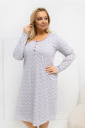  Naktinė suknelė Plus Size model 223309 Forever Pink 