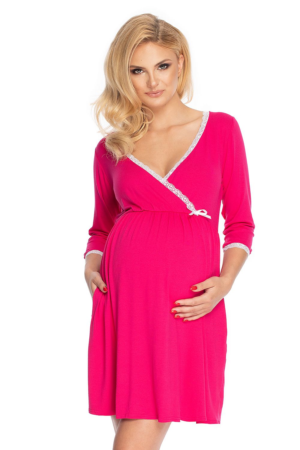  Naktiniai marškiniai nėštumo metu model 147508 PeeKaBoo 