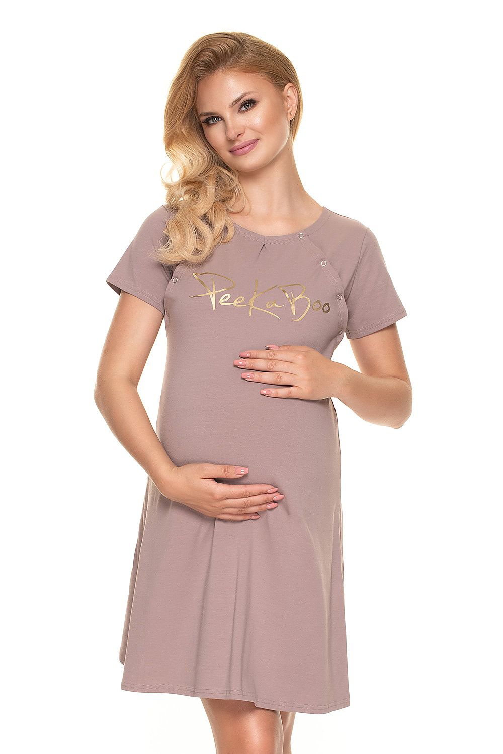  Naktiniai marškiniai nėštumo metu model 157708 PeeKaBoo 